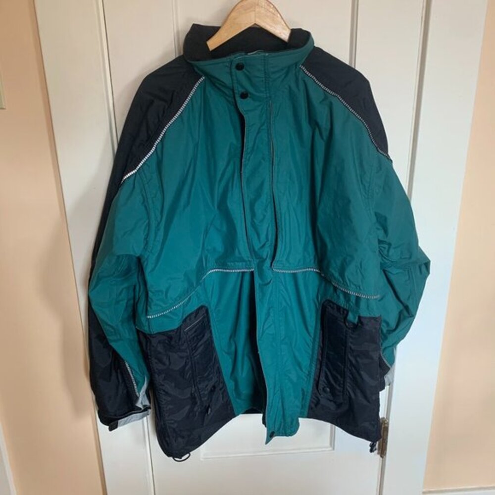 WearGuard Vintage Mens XL‎ Green Black Waterproof Insulated Winter Jacket 1488